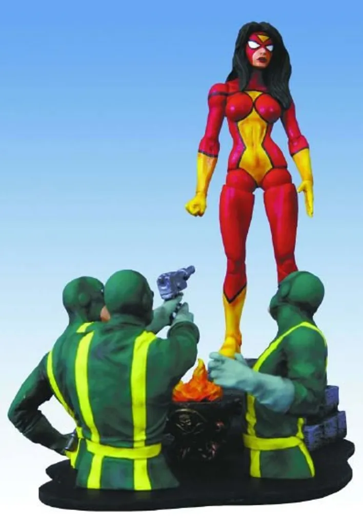 Marvel Select Spider-Woman Rouge Figurine Collector de 18 cm