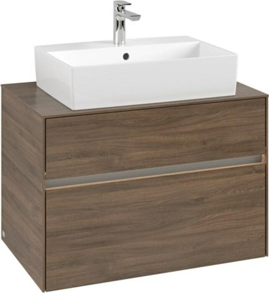 V&B Waschtischunterschrank Collaro 80x54,8x50cm, WT mi, LED 5,7 W, Ariz. Oa