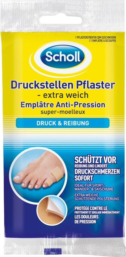 Scholl Druckstellen Pflaster Extra Weich 1 Stück Produktbild 