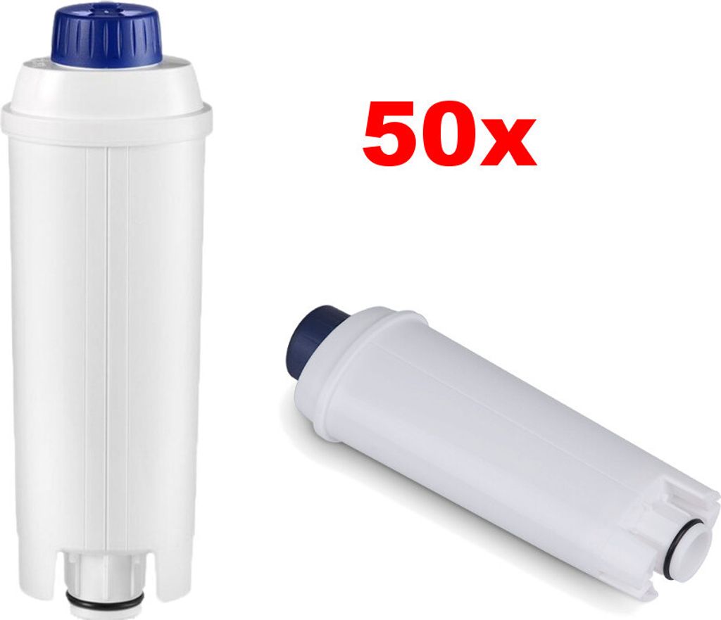 50x Wasser-Filter DLS C002 SER3017 für DeLonghi ESAM / ECAM Serie Kaffee-Vollautomaten / Hochwertige Filterpatrone