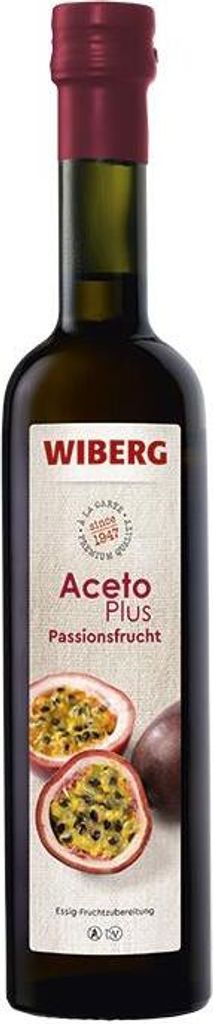 WIBERG AcetoPlus Passionsfrucht Essig-Fruchtzubereitung mit Produktbild 