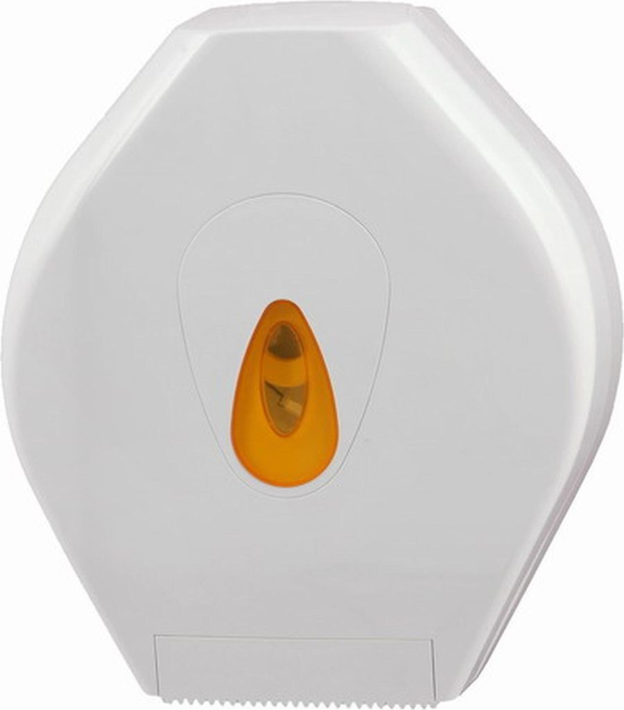 PlastiQline Großrollenspender MAXI - Toilettenpapierspender - Farbfenster orange