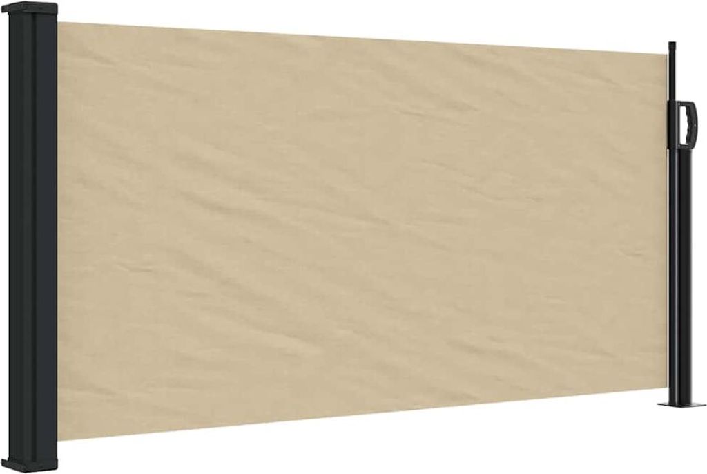 vidaXL Boční výsuvná markýza béžová 100x500 cm Obrázek produktu 