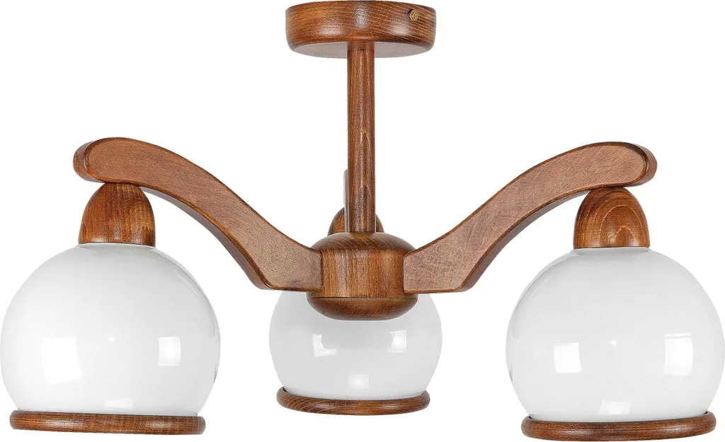 Suspension CARDINALE 7-122 en bois naturel et abat-jours élégants