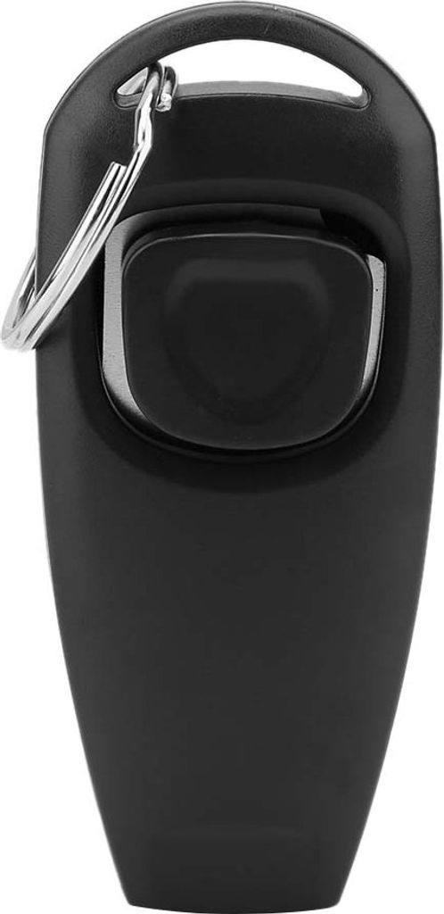 Pet Welpen Clicker Whistle Dog Training Gehorsam Katzentrainer Schlüsselrolle Klick (schwarz)