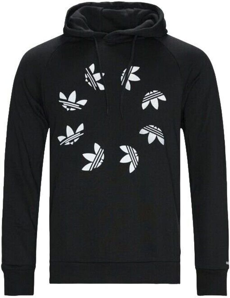 Adidas Originals ST Hoody Trefoil Sweatshirt Crew Kapuzenpullover,Schwarz,H37736 , Gr: L