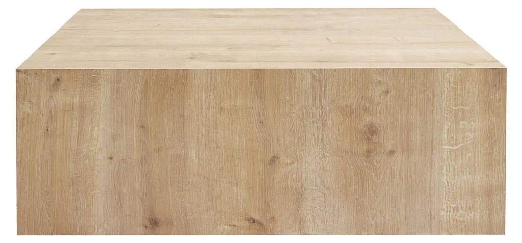Table Basse Prizma en MDF Chêne Saphir - Dimensions 90 x 90 x 35 cm