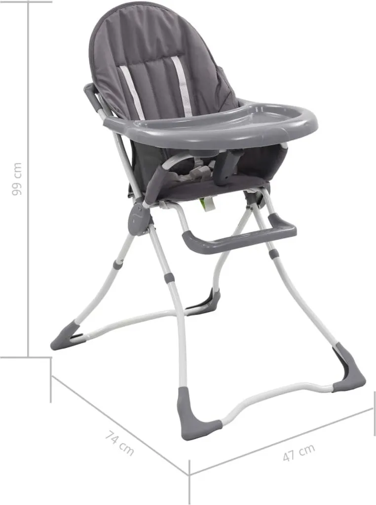Chaise haute bébé pour apprendre à manger à table en famille coloris gris - 7