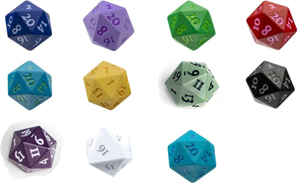 Ultra Pro - Vivid Heavy Metal Dice (2), Farbe:Purple