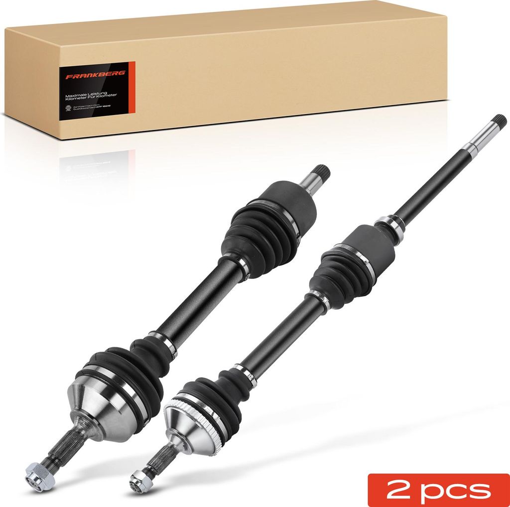 Frankberg 2x Antriebswelle Vorne Links Rechts für Peugeot 206 Schrägheck Van 2A/C 1.9L