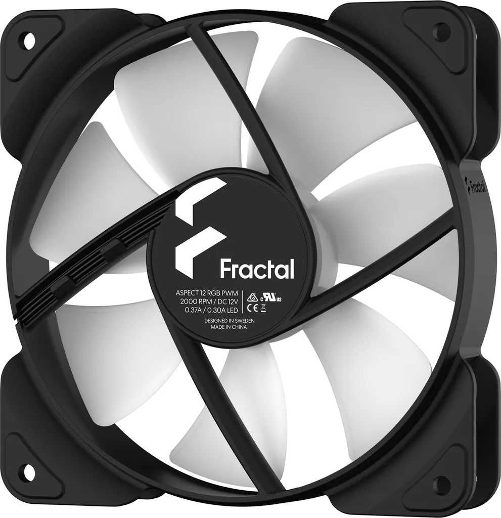 Prezzo Fractal Design Aspect 12 RGB PWM Bianco - Ventola PC Gaming