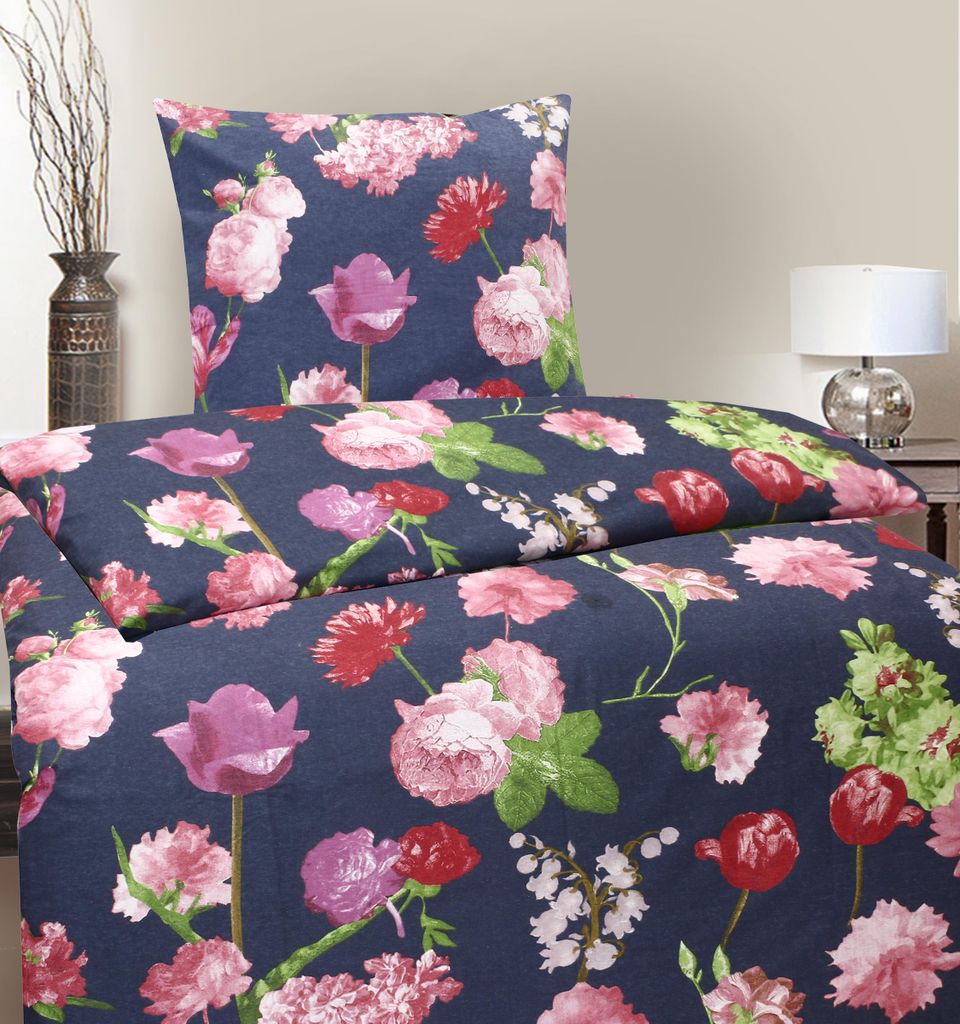 Bettwäsche Winter Biber Feinbiber Baumwolle 2x 135x200 + 2x Produktbild 