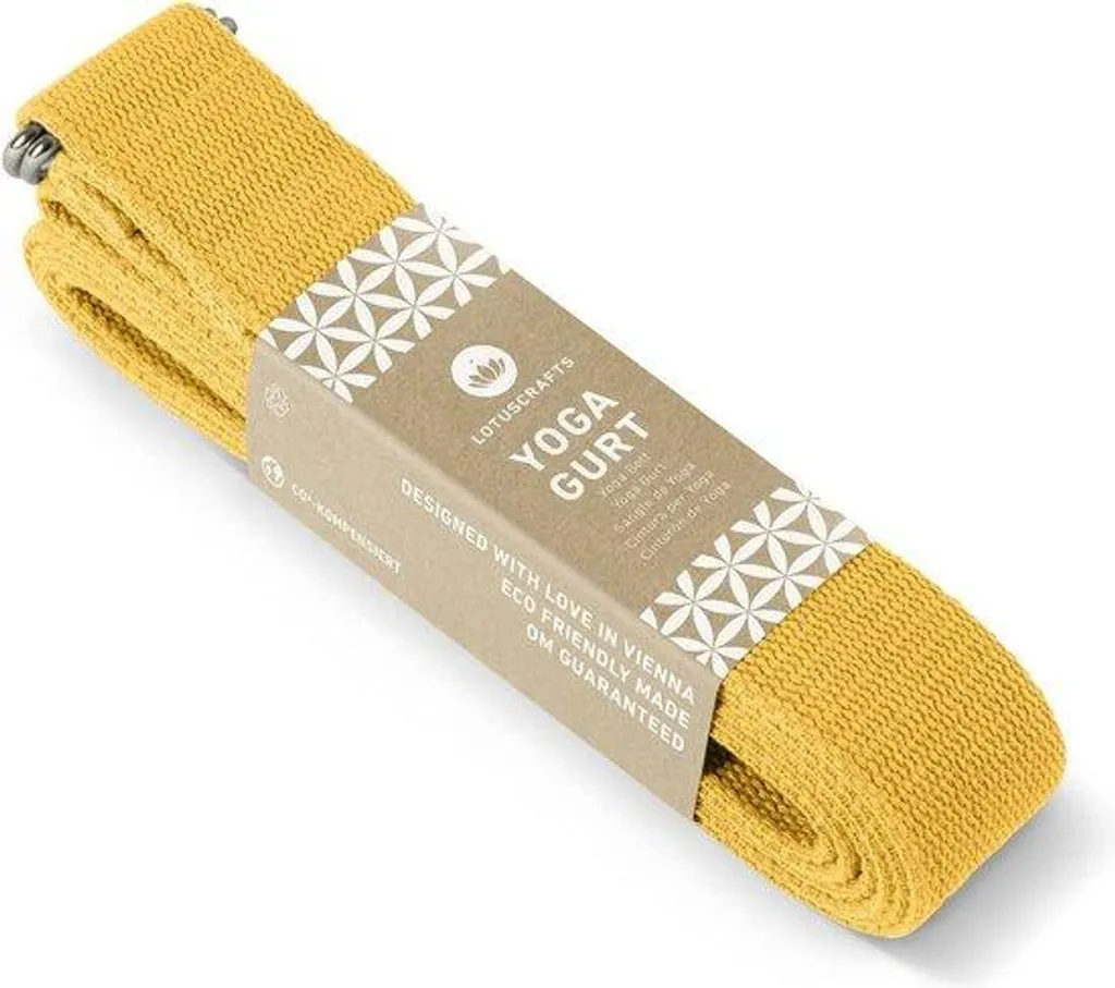 Sangle de yoga pour gagner en souplesse 250 cm coton et boucle métal