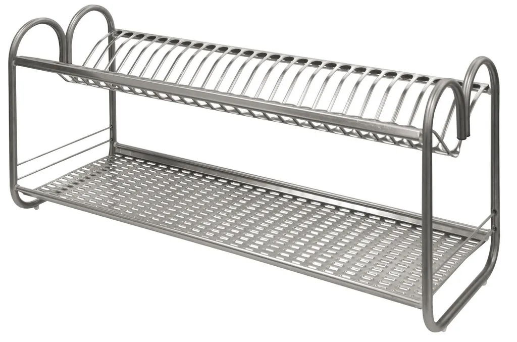 Égouttoir à vaisselle en acier inoxydable 70 cm avec supports latéraux