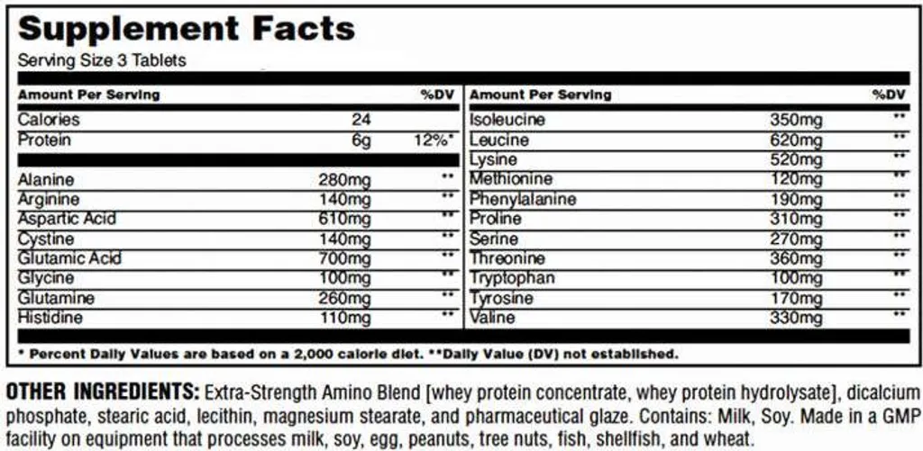 Universal Nutrition Amino 2700 - Acides Aminés à Libération Prolongée - 2