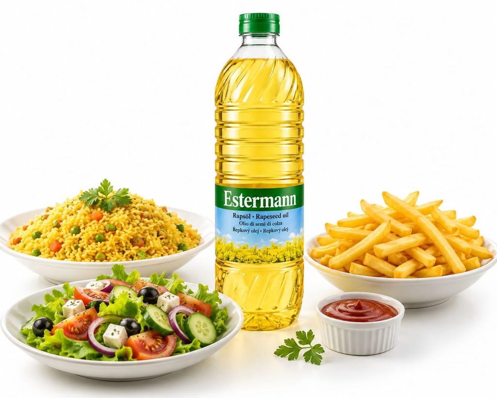 Rapsöl Estermann - 6 x 1 L PET-Flasche, feines Öl zum Produktbild 