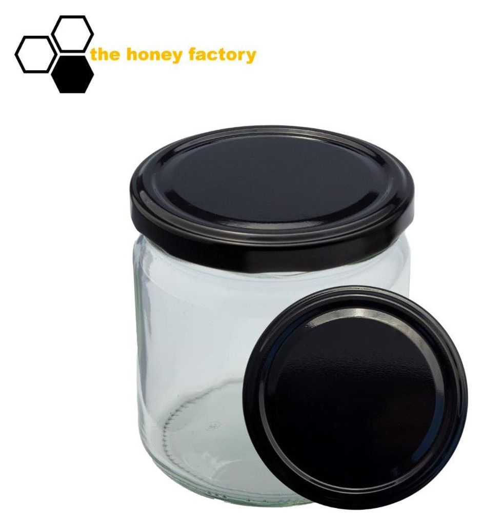 96 x HONIGGLAS Twist Off 500G im KARTON inkl. Metalldeckel Produktbild 