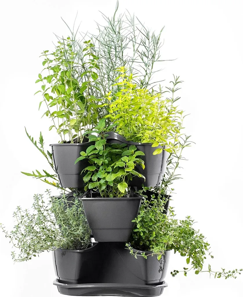 Triple bac à plantes design vertical - Jardinière cascade gain de place
