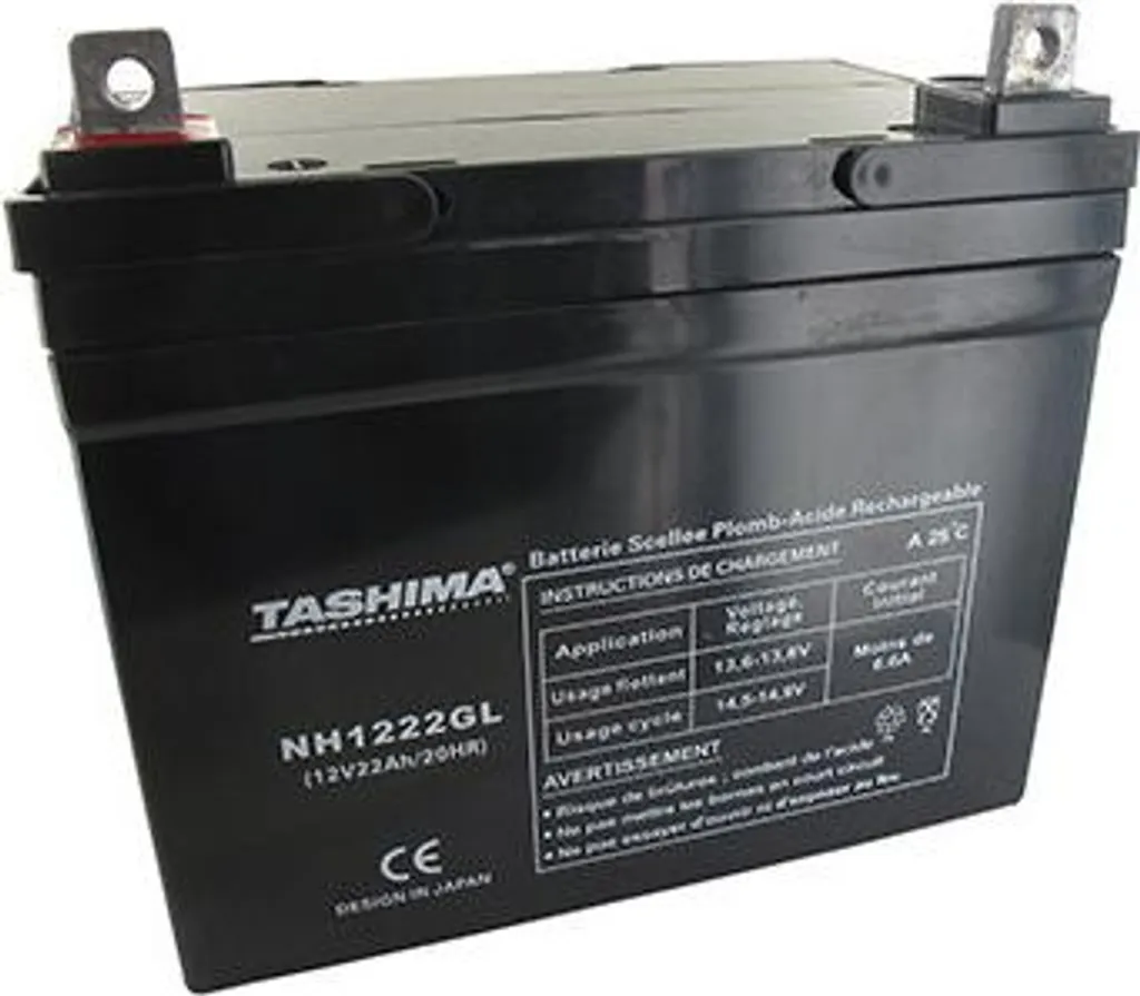 Batterie autoportée 12V 22Ah Tashima : finies les pannes de démarrage
