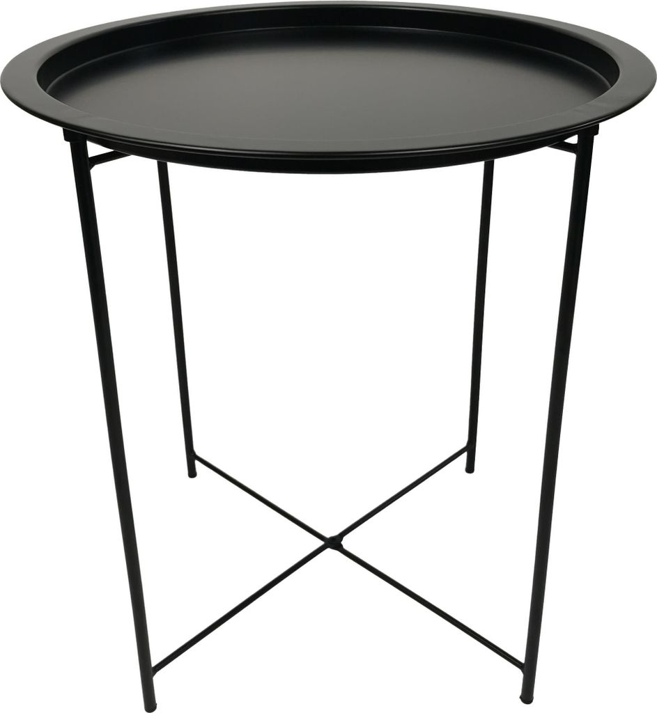 Stolik kawowy okragły metalowy loft taca PICO fi 47x50 Zdjęcie produktu 