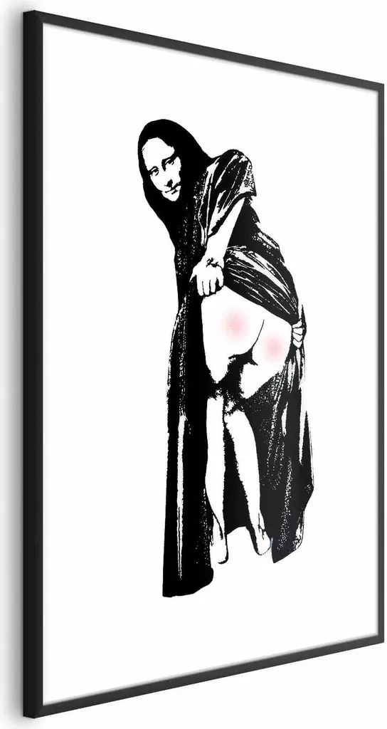 Quadro Seduta Dolorosa 60x90 cm - Cornice Nera e Stampa Alta Qualità