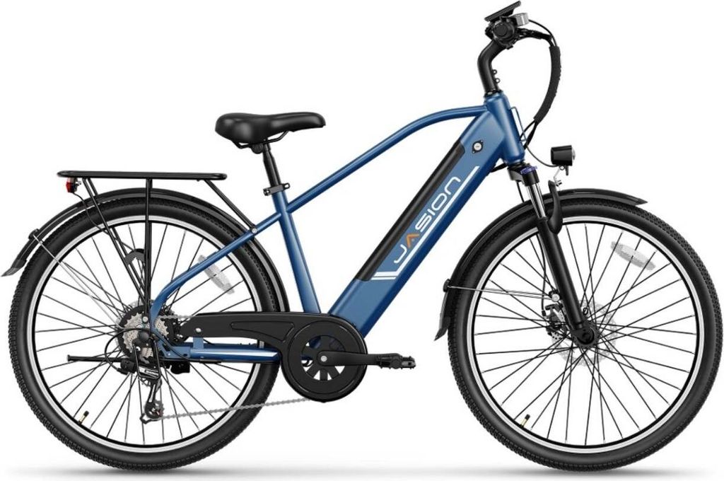 E-Bike JASION EB5 Roamer - Akku 48V10AH 26 Zoll Räder mechanische Scheibenbremse - Blau