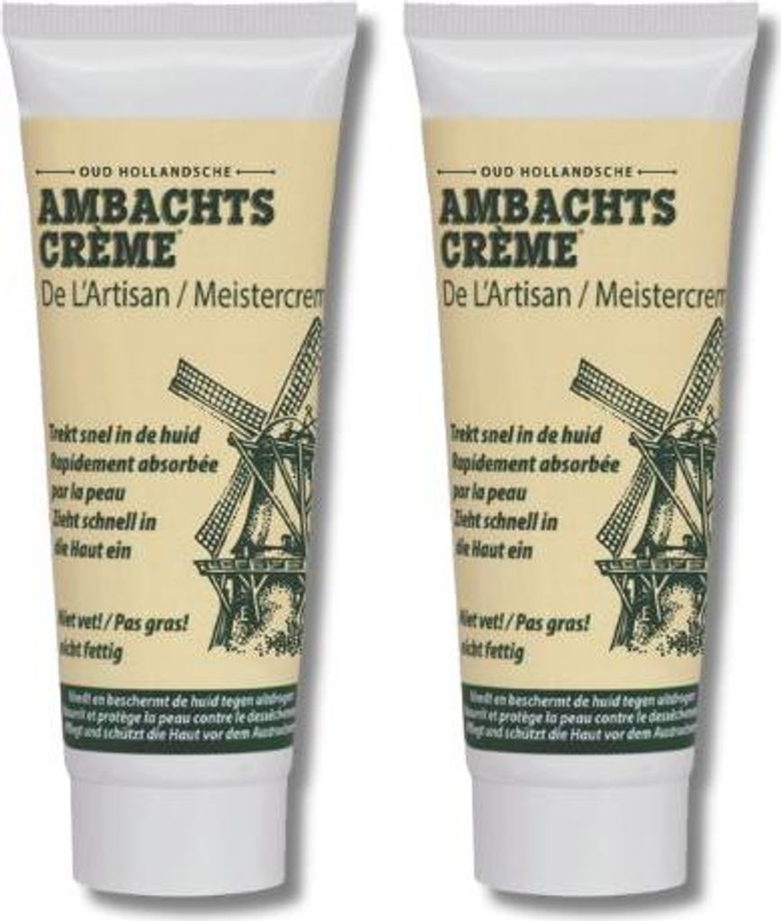 Oud Hollandsche Ambachtscreme - Meistercreme - Craft Cream – 75 ml Tube – 2er-Pack