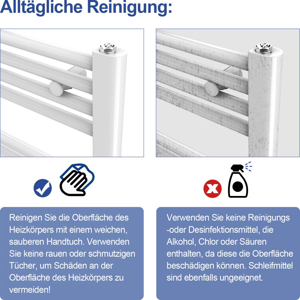 Meykoers Heizkörper Elektrische Handtuchhalter für Bad Produktbild 7