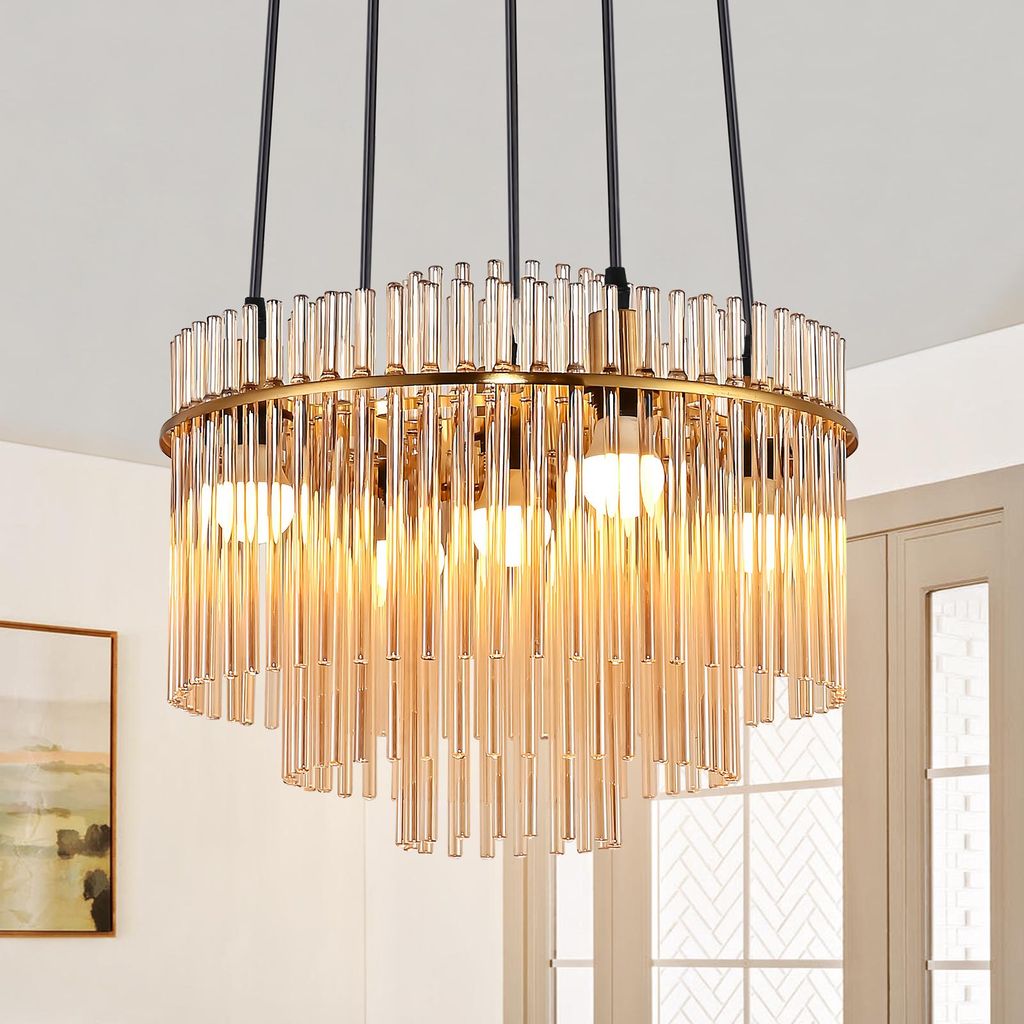 ZMH závěsná lampa jídelní stolní závěsná lampa 5 plamenů Obrázek produktu 