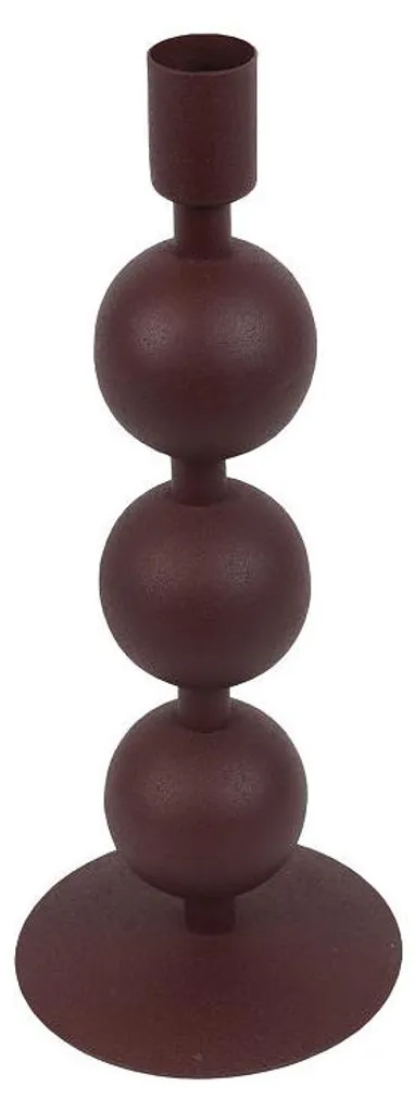 Bougeoir en Verre Boule Rana L Lila 25cm - Photophore Décoratif Salon