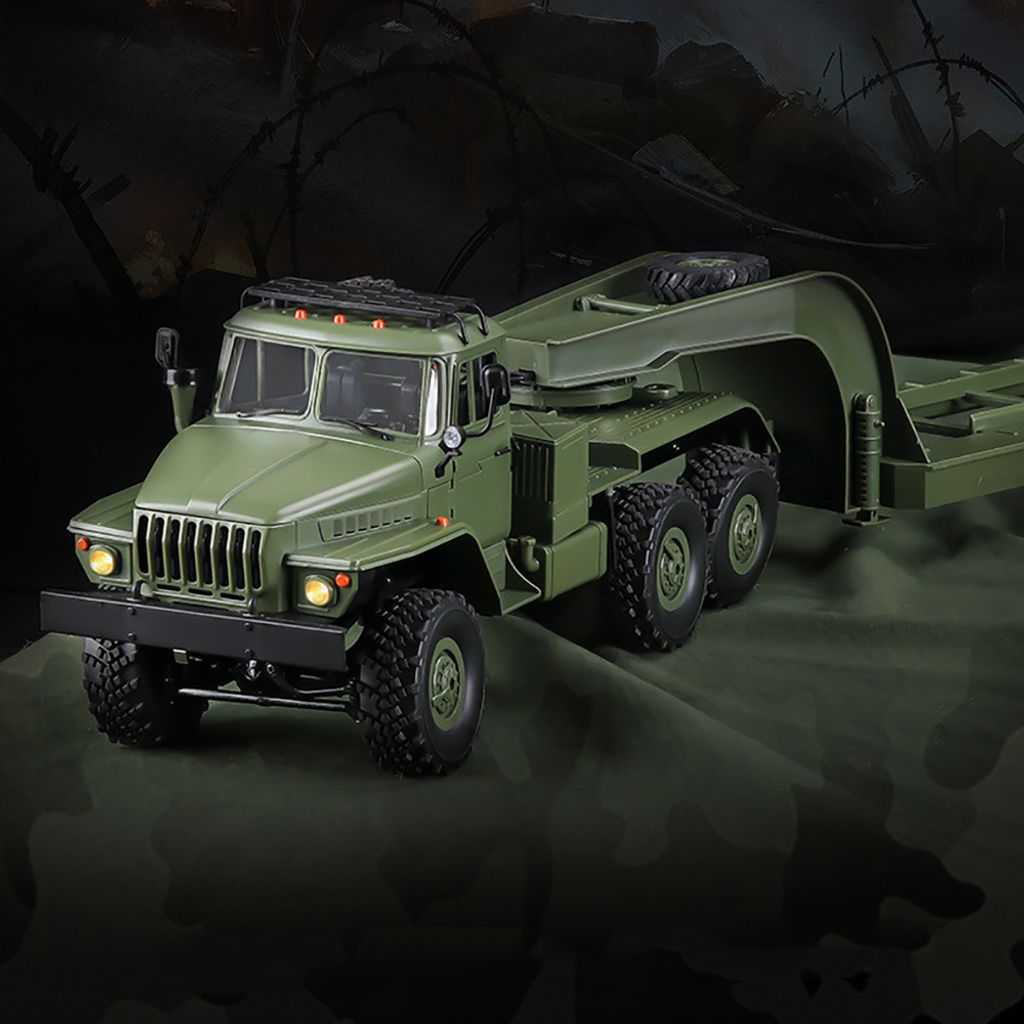 1:16 Ferngesteuerter LKW, WPL B36-3 Ural Offroad RC Truck mit 1 Batterie, Pickup Truck Hobby Spielzeug RC Auto Geschenk für Kinder Erwachsene