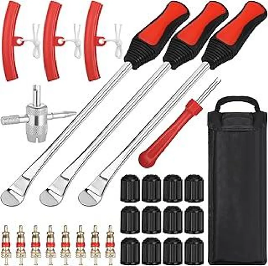 Set Cambio Gomme Moto Professionale 29 Pz - Leve e Protezioni Cerchi