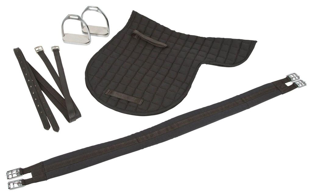 Kerbl Ponysattel Leder Schwarz 32196 Produktbild 