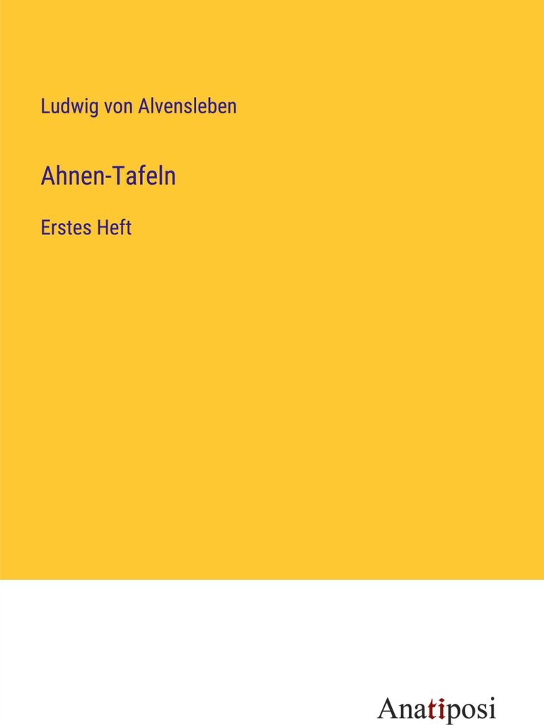 Ahnen-Tafeln