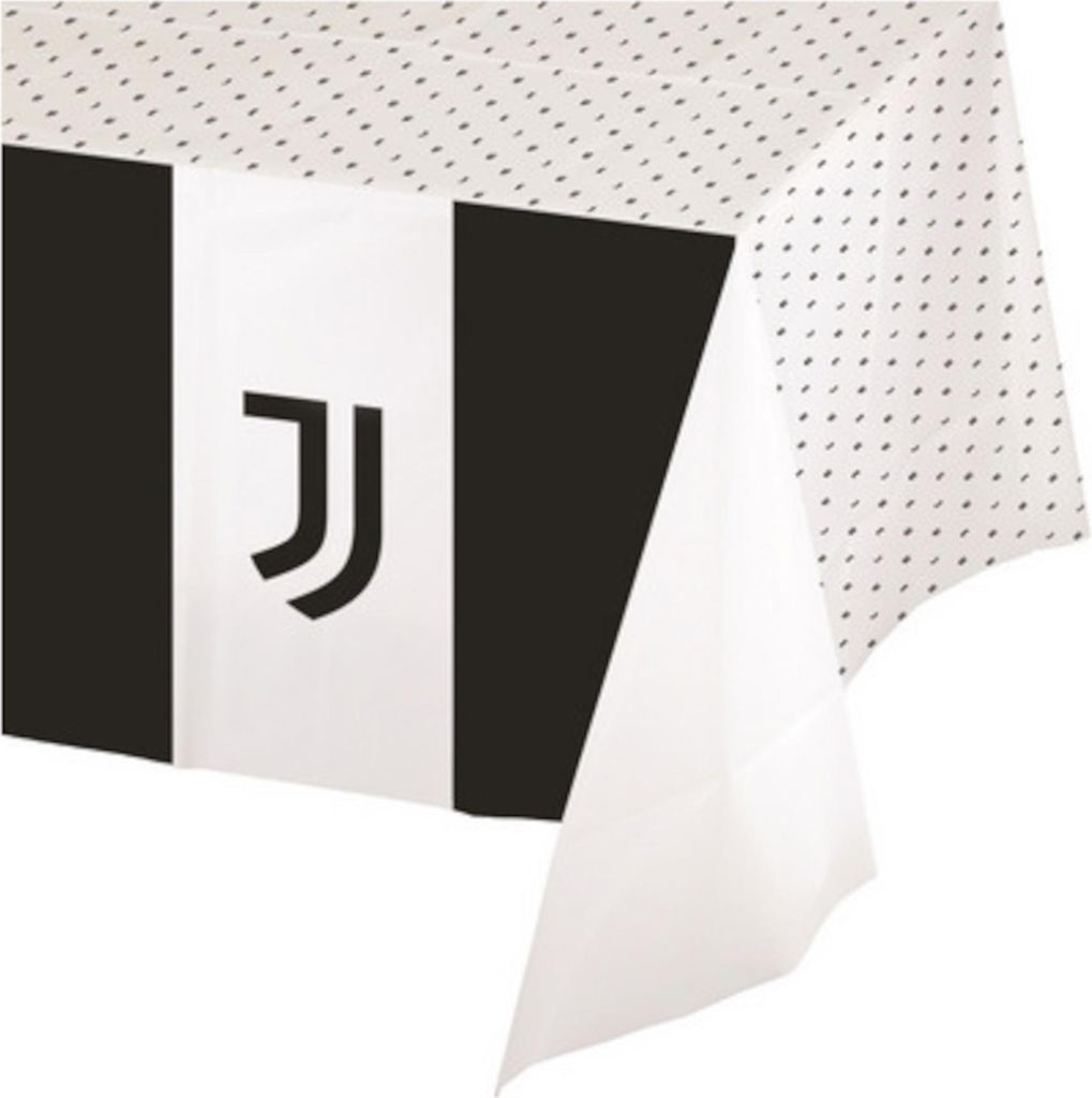Tischdecke Juventus schwarz weiß 120 x 180 - Einheitsgröße