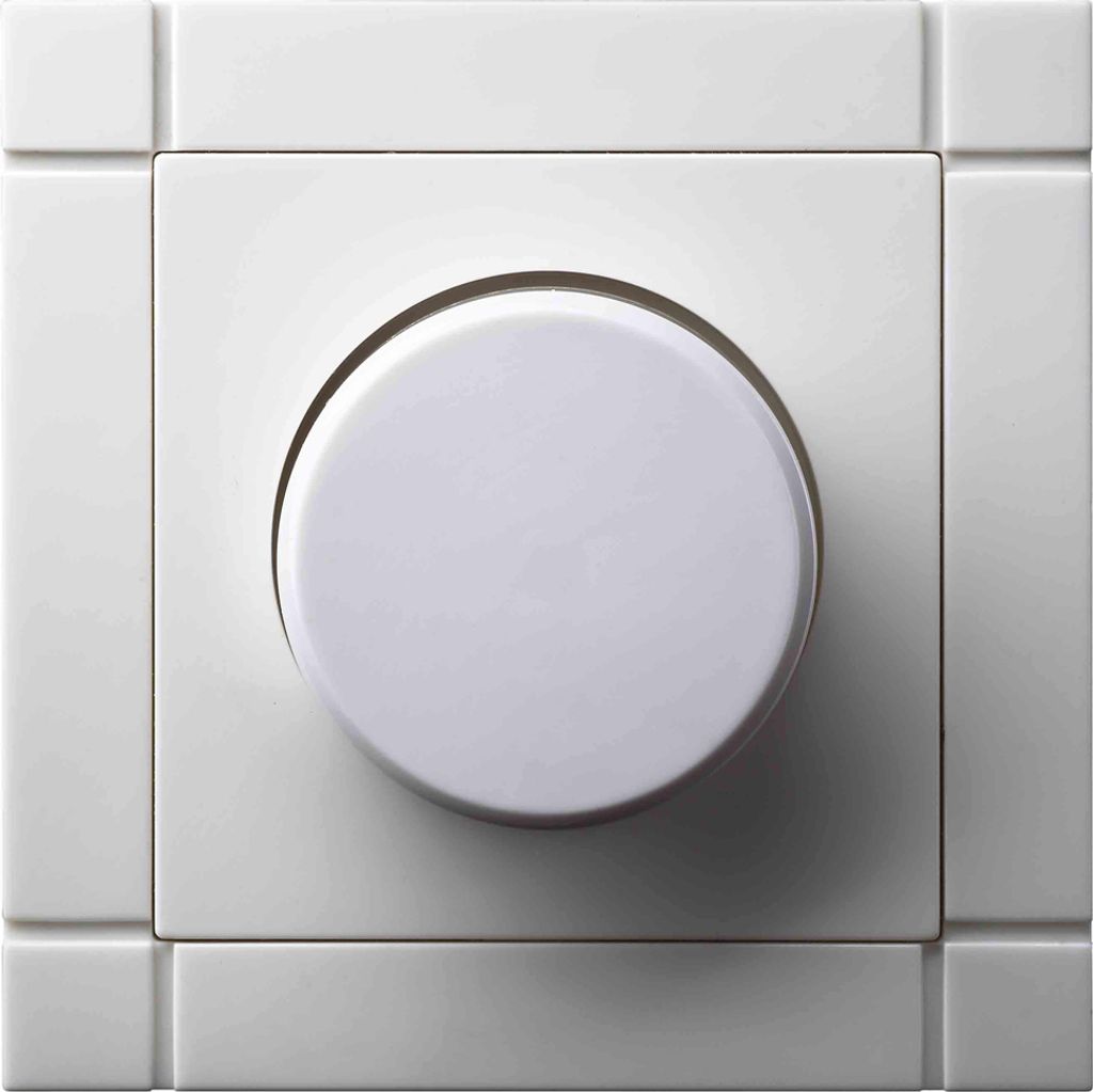 Helligkeitsreglerset inkl. Rahmen, Cremeweiß, 50 - 300 Watt, GAO