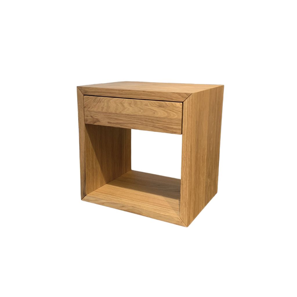 Woodek Nachttisch HUGO, elegantes Wandregal im Produktbild 1