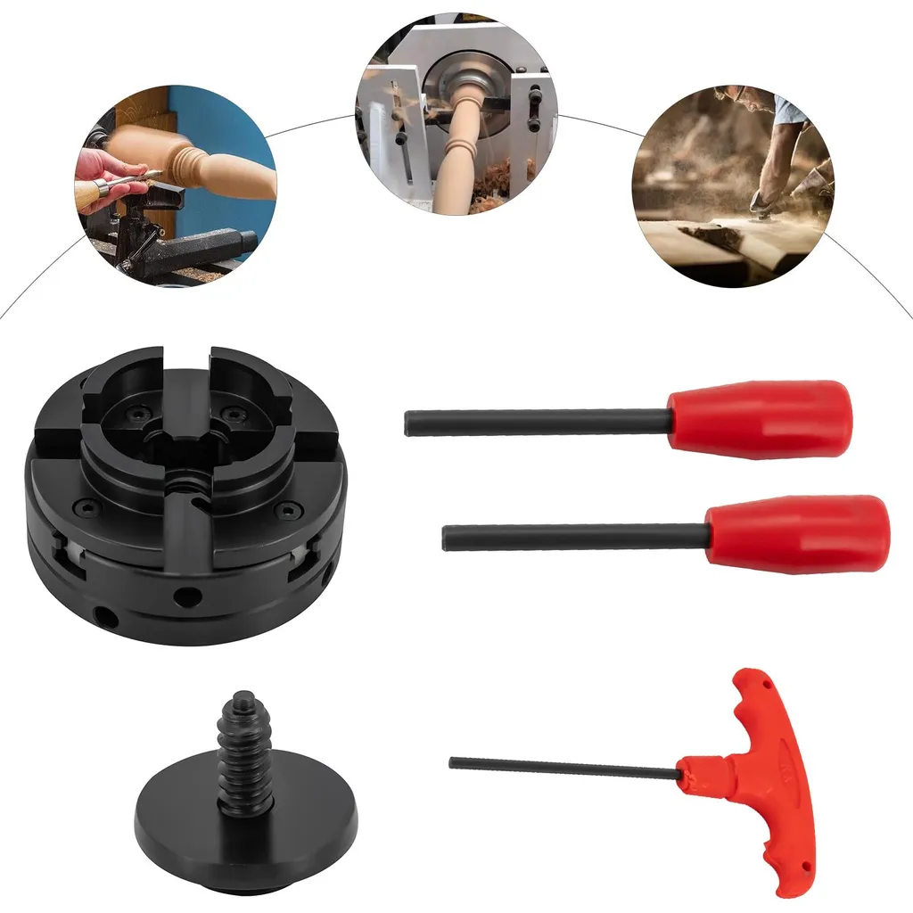 Mandrin à serrage automatique durable noir pour perçage de précision - 3