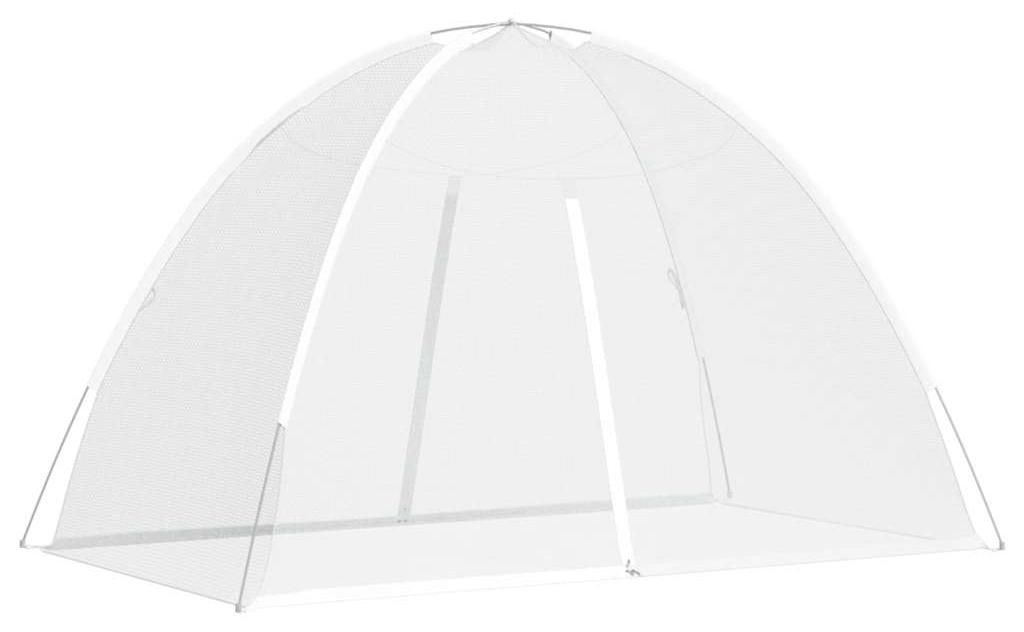vidaXL Tenda a zanzariera Mongolia 220 Mesh Bianco Immagine del prodotto 