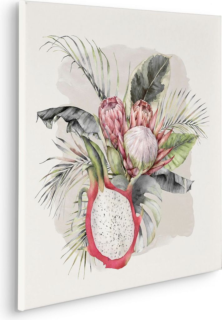 Keilrahmenbild - Sweet Pitaya - Größe 60 x 60 cm