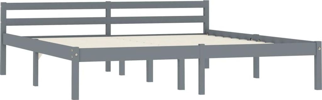 vidaXL Postel z masivu Grey Pine 180x200 cm Obrázek produktu 