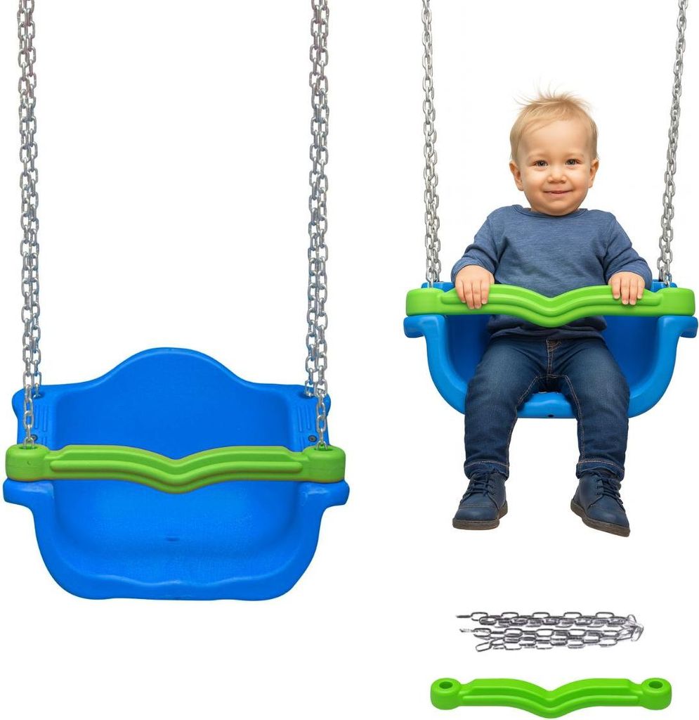 Schaukel Kinder King Eimerschaukel mit Kette - blau