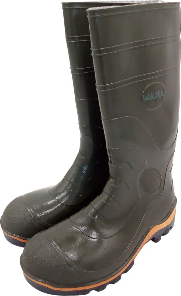 Bottes de pluie sécurité Stefano S5 pour chantier et agriculture vert 42