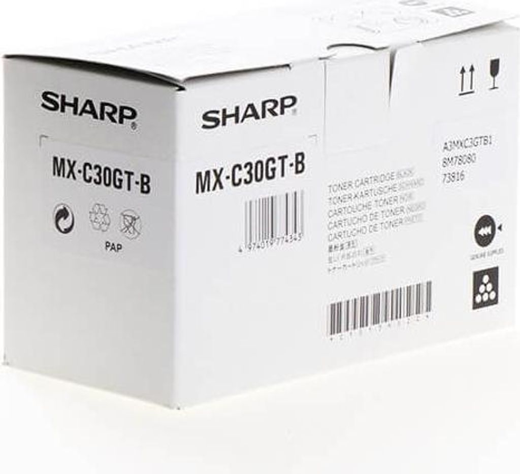 Sharp MXC30GTB Tonerkartusche 1 Stück(e) Original Schwarz Produktbild 