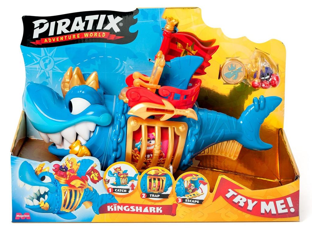 Piratix squalo reale con statuetta Immagine del prodotto 
