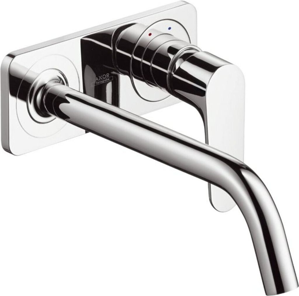 hansgrohe Einhebel-Waschtischmischer AXOR CITTERIO M DN 15, Unterputz, mit Platte mit Auslauf 227 mm chrom