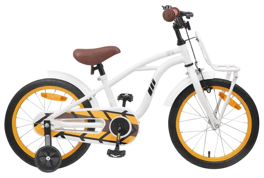 Möbel Kinderfahrrad 16 Zoll für 4-6 Jahre alt WeißJugend- & Kinderfahrräder - Jugend- & Kinderfahrräder c6402