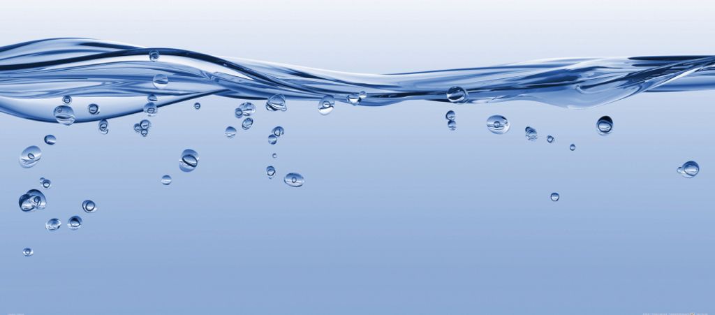 Wasser Kunstdruck Bild - Wasserlinie (80 x 120 cm)