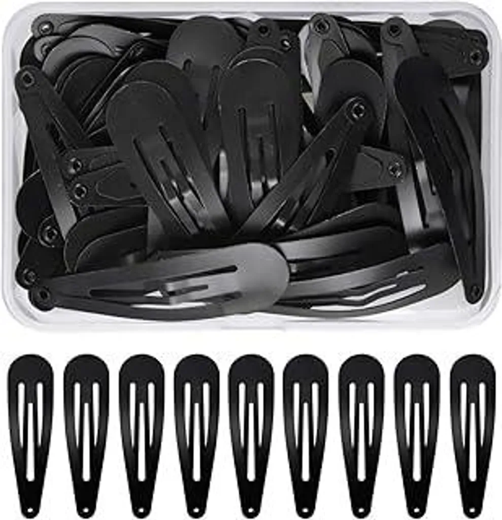 Stock 50 Fermagli per Capelli in Metallo Nero 5cm NATUCE - Durata