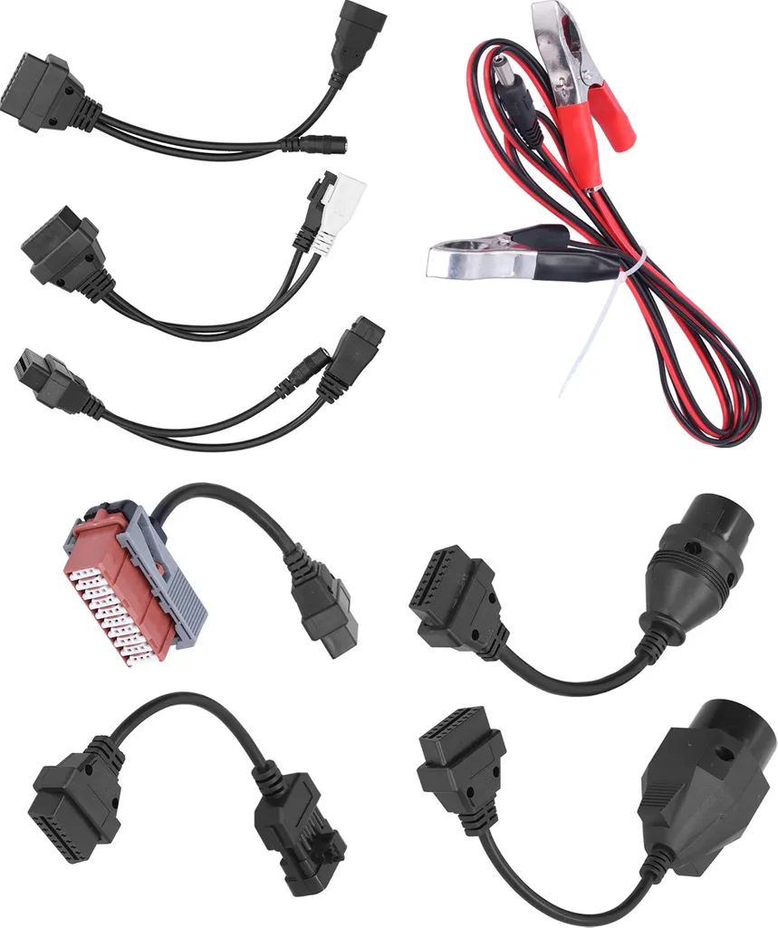 Jeu de 8 câbles OBD diagnostic auto complet pour valise multimarque